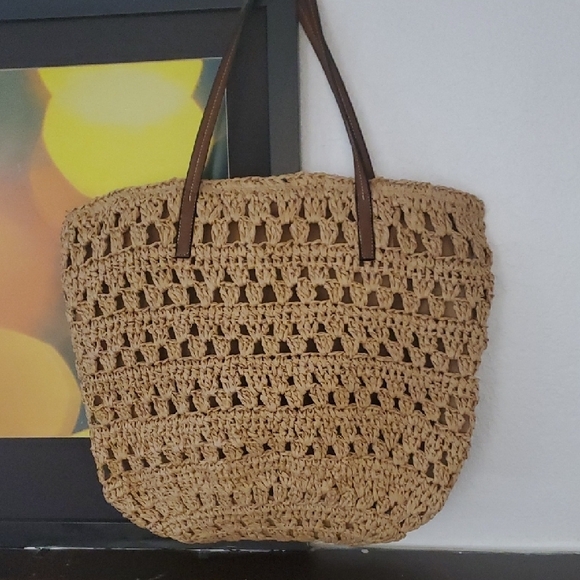 ? Handbags - Tote Bag Tan Handcrafted
